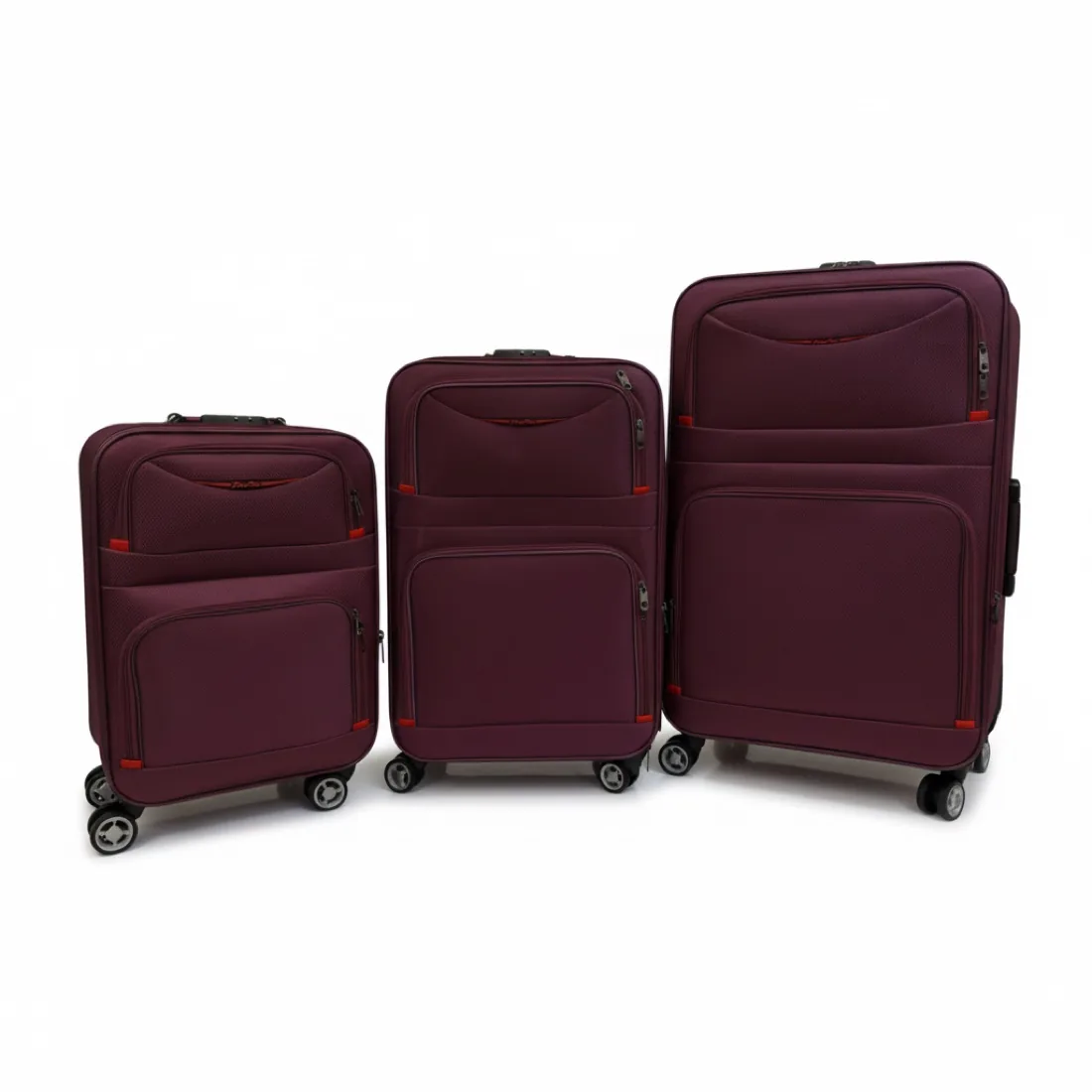 Juego de valijas Viaggio Roma violeta